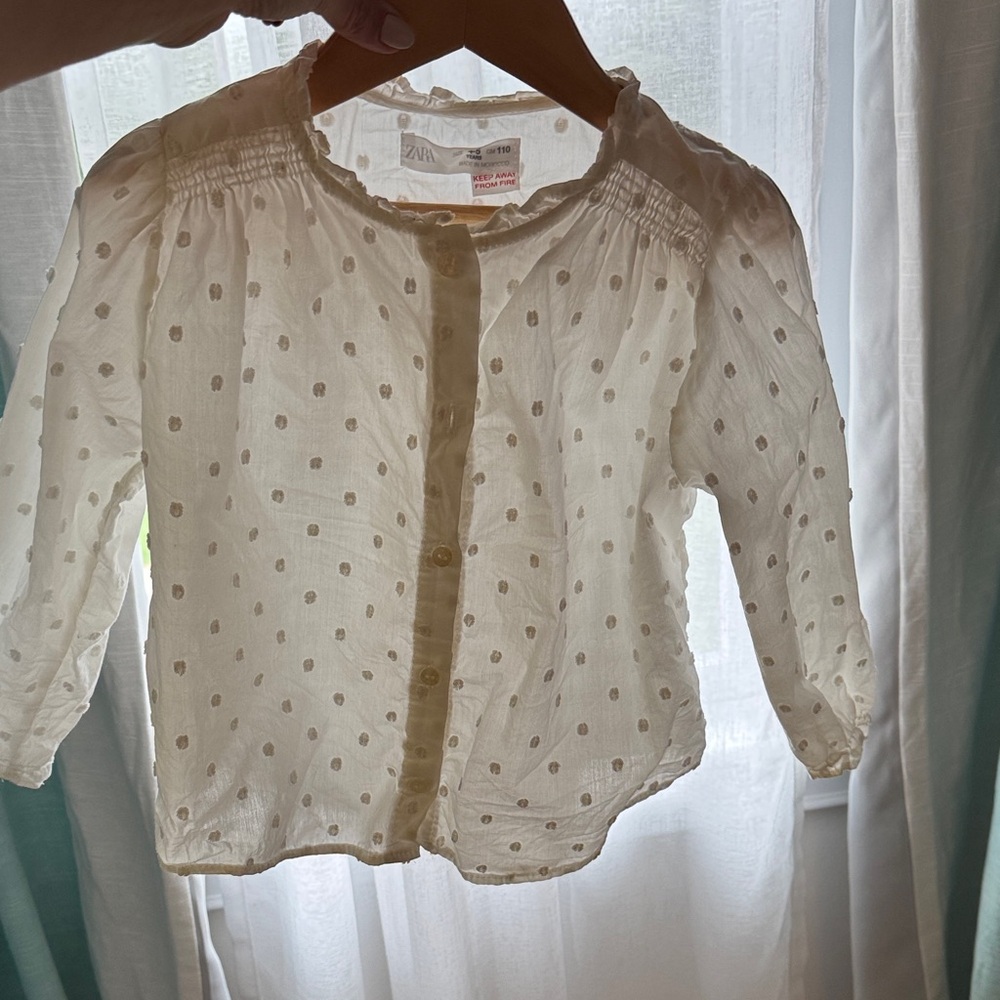 Zara Polka Dot button up